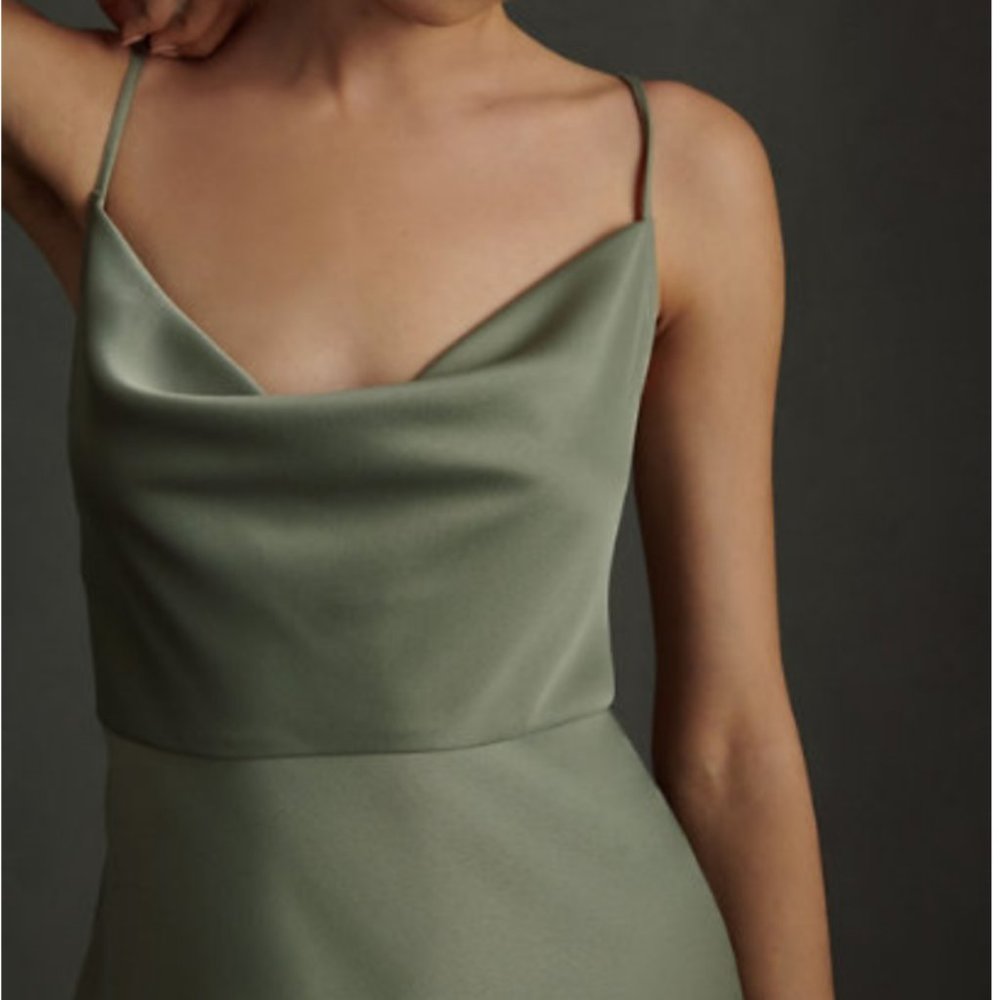 BHLDN Bridesmaids dress in Moss